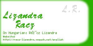 lizandra racz business card